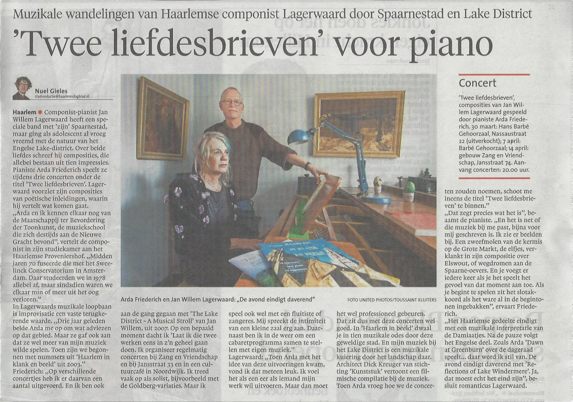 Artikel Haarlems Dagblad